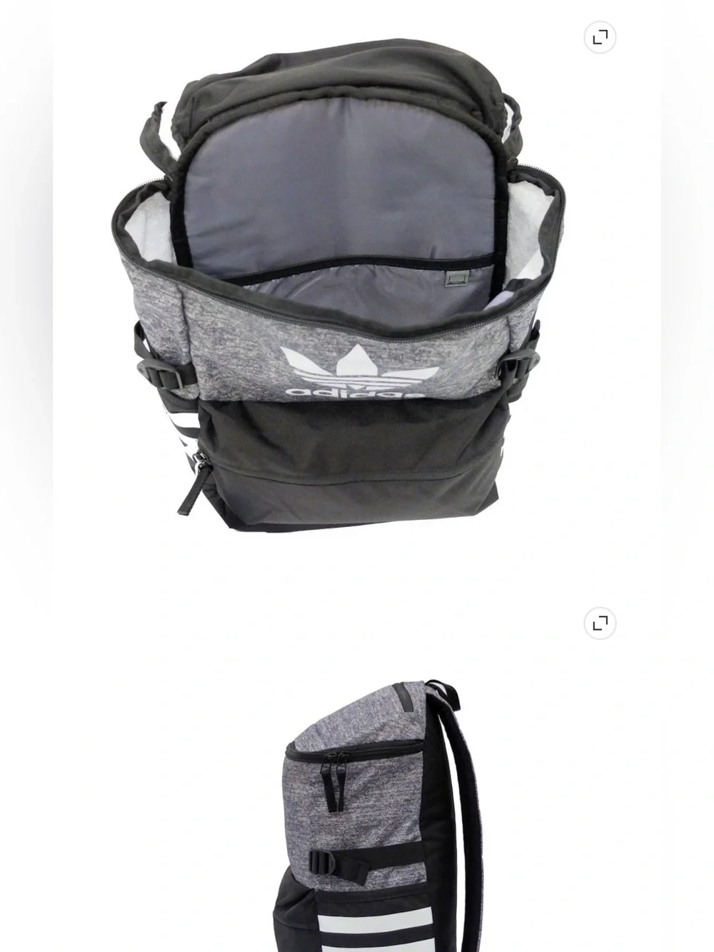 Adidas Classic Zip Backpack with “15 inch Laptop Sleeve